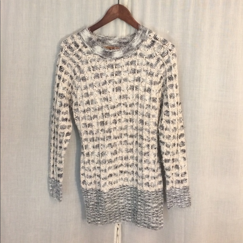 Super Soft Checkered Knit Sweater